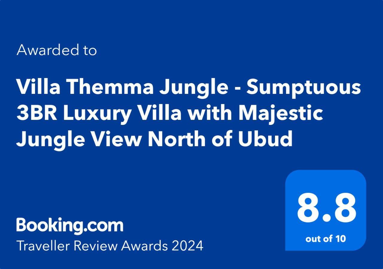 Villa Themma Jungle - Sumptuous 3Br Luxury Villa With Majestic Jungle View North Of Ubud エクステリア 写真