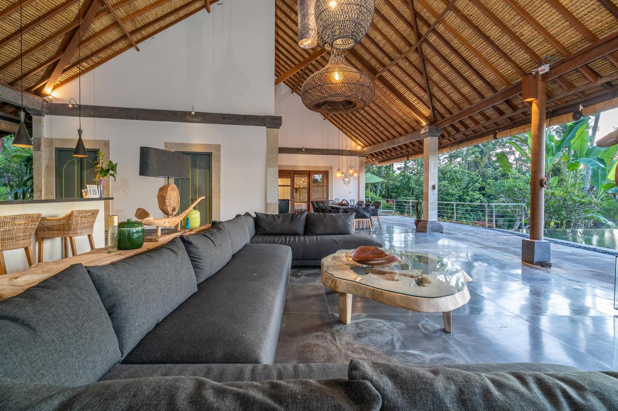 Villa Themma Jungle - Sumptuous 3Br Luxury Villa With Majestic Jungle View North Of Ubud エクステリア 写真