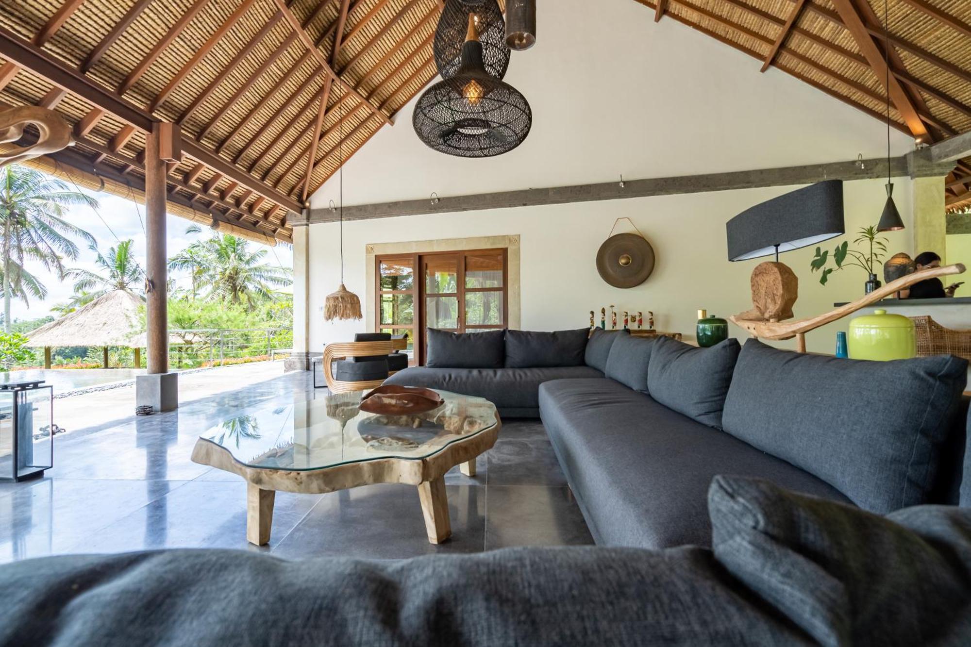 Villa Themma Jungle - Sumptuous 3Br Luxury Villa With Majestic Jungle View North Of Ubud エクステリア 写真