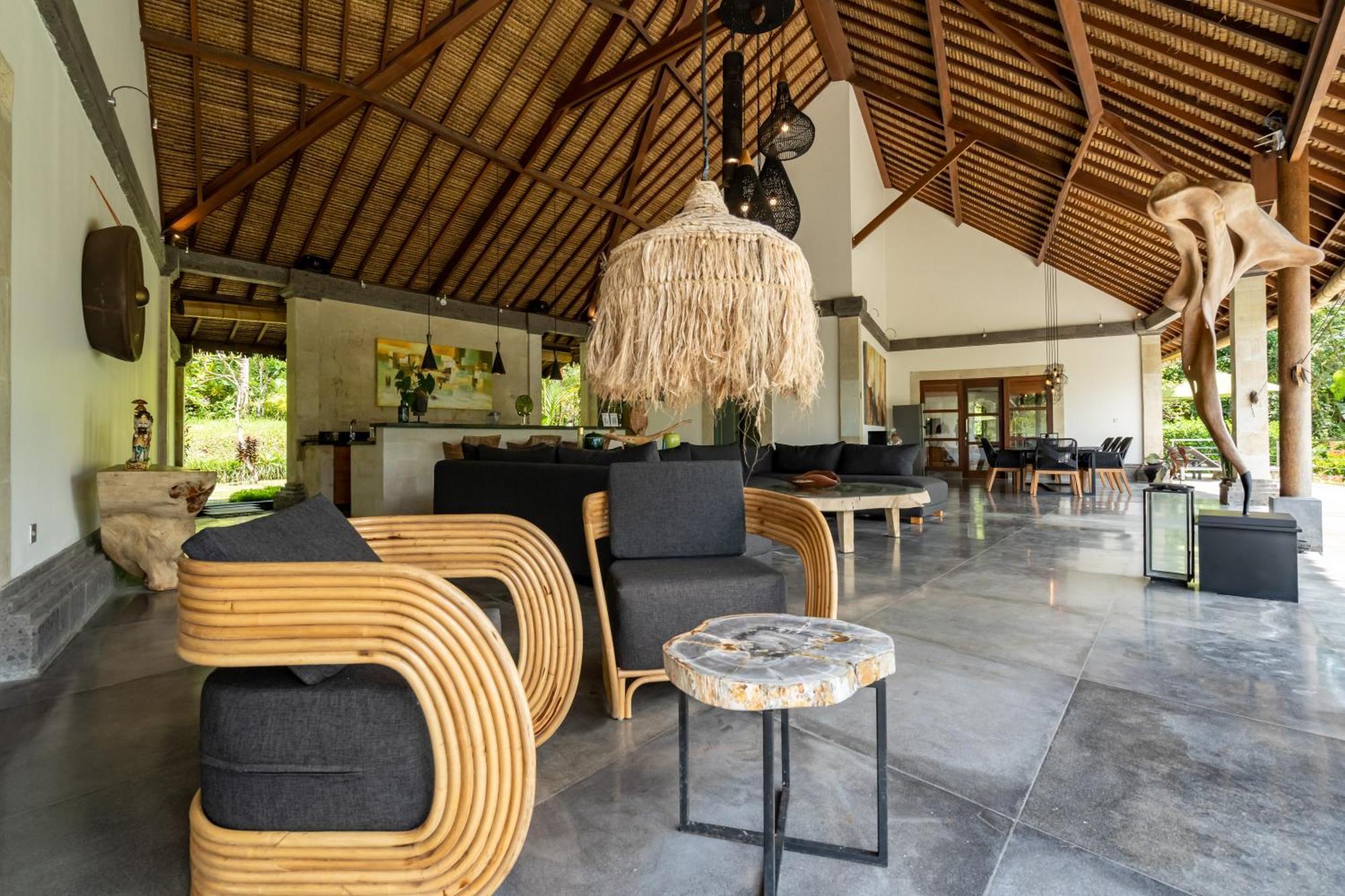 Villa Themma Jungle - Sumptuous 3Br Luxury Villa With Majestic Jungle View North Of Ubud エクステリア 写真