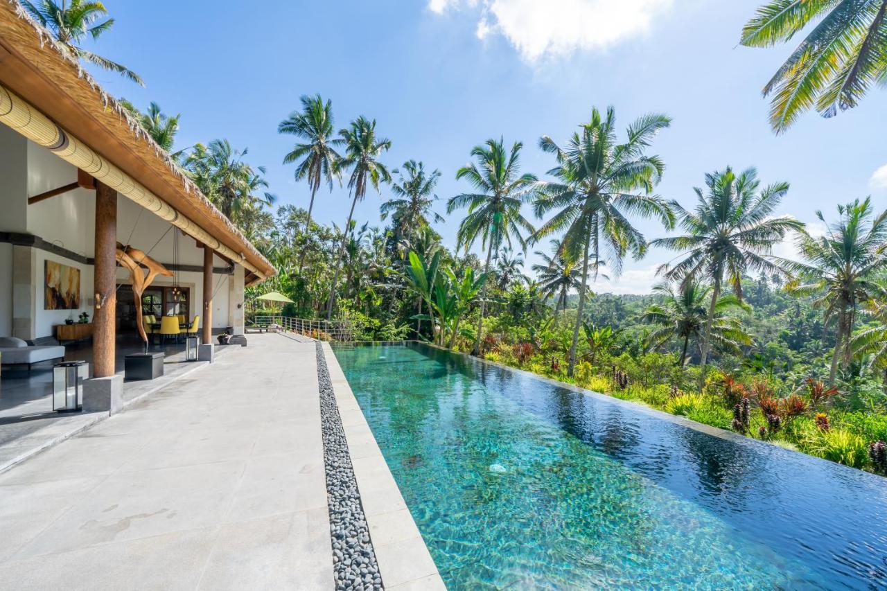 Villa Themma Jungle - Sumptuous 3Br Luxury Villa With Majestic Jungle View North Of Ubud エクステリア 写真